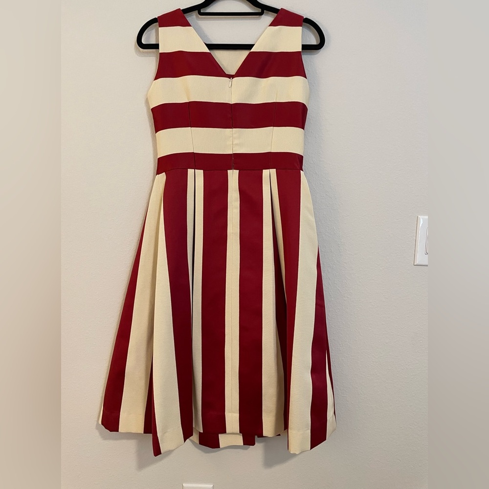 Red and Ivory Dress